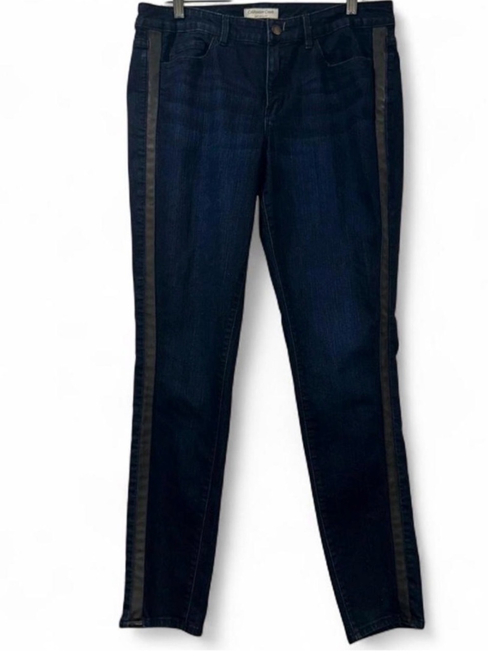 Coldwater Creek Denim Leather Stripe Women’s 10